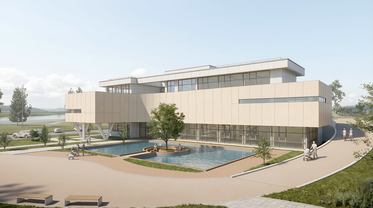 나주시 동물위탁관리업 신축 계획안 투시도 - 수디자인